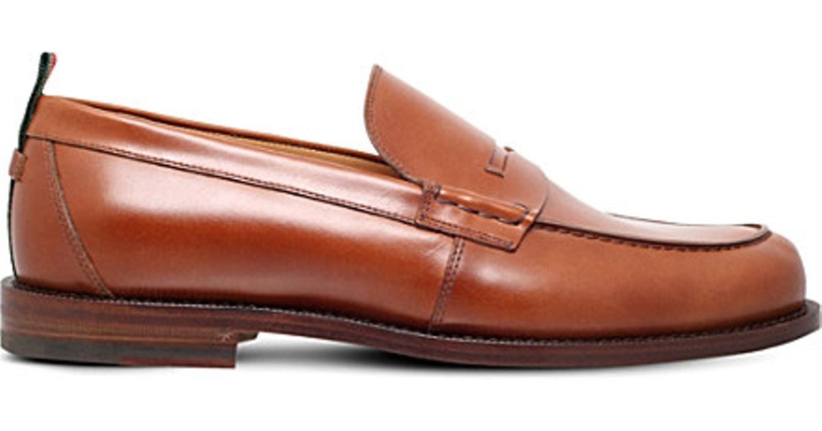 Gucci Tobias Leather Penny Loafers in 