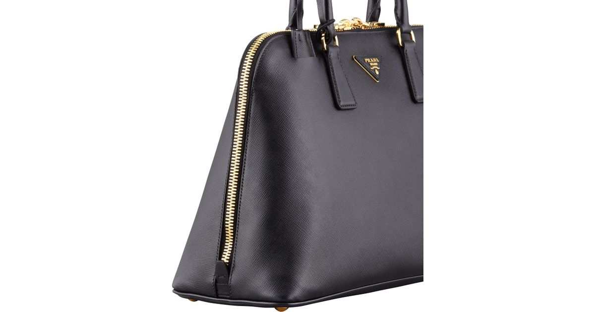 Lyst Prada Saffiano Medium Promenade Bag In Black