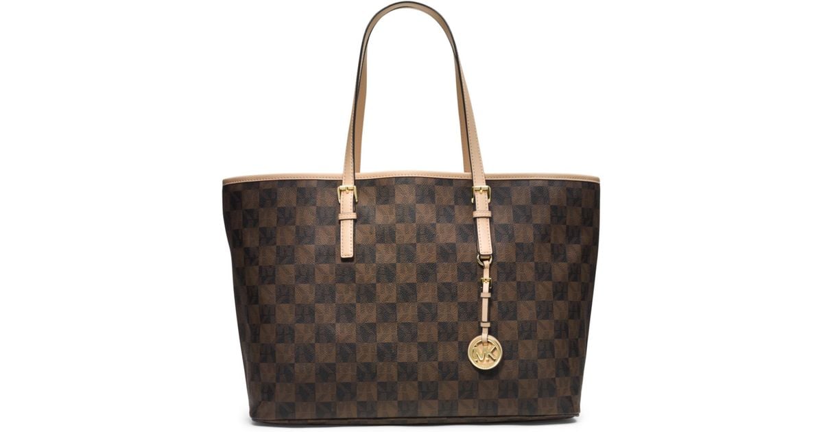 Michael kors checkerboard best sale tote