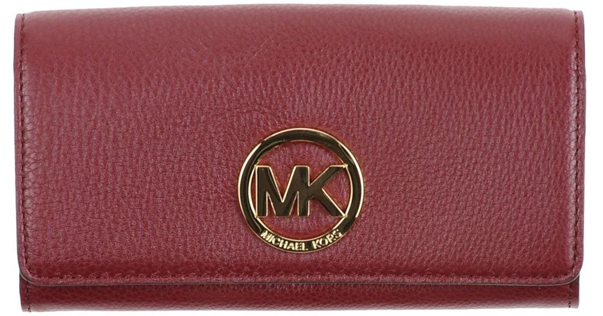 michael kors maroon wallet