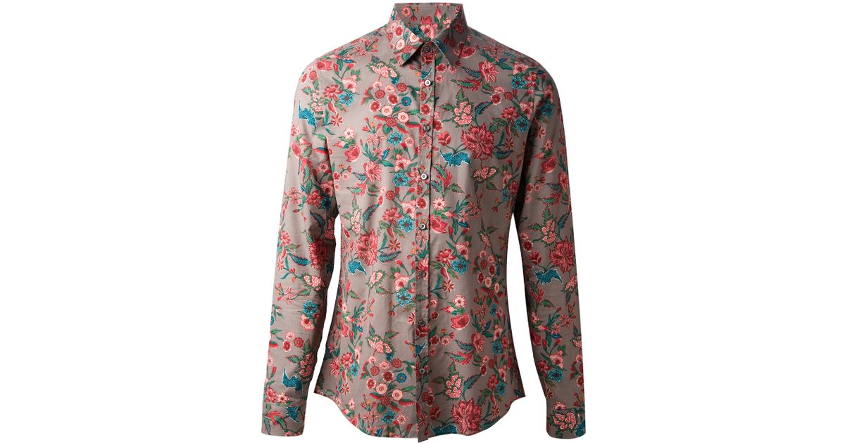 Gucci Floral Print Shirt for Men | Lyst