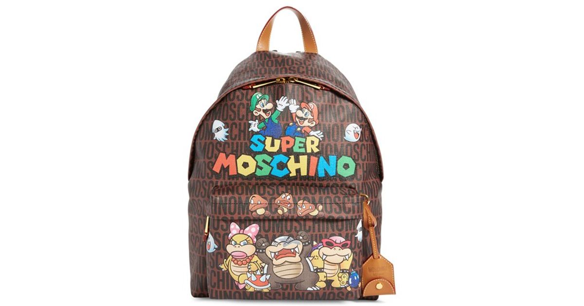 moschino mario backpack