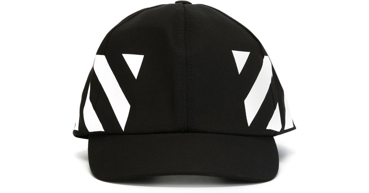 off white cap black