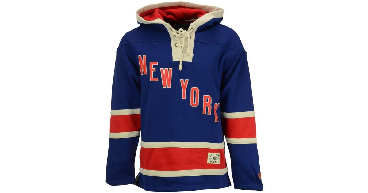 new york rangers old time hockey hoodie