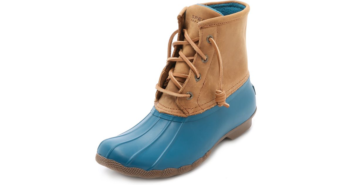 turquoise duck boots