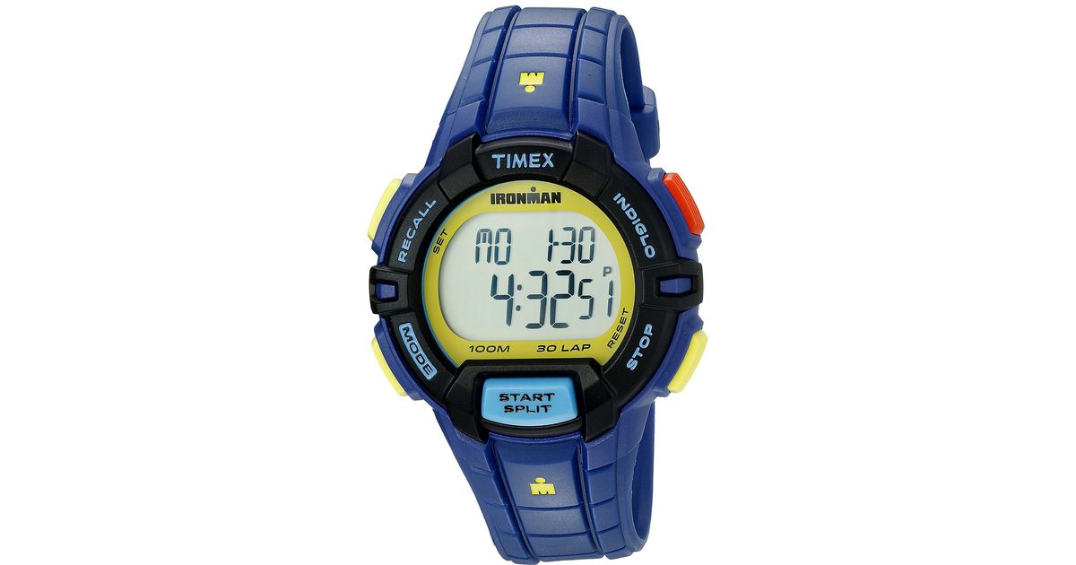 Blue timex cheap ironman watch