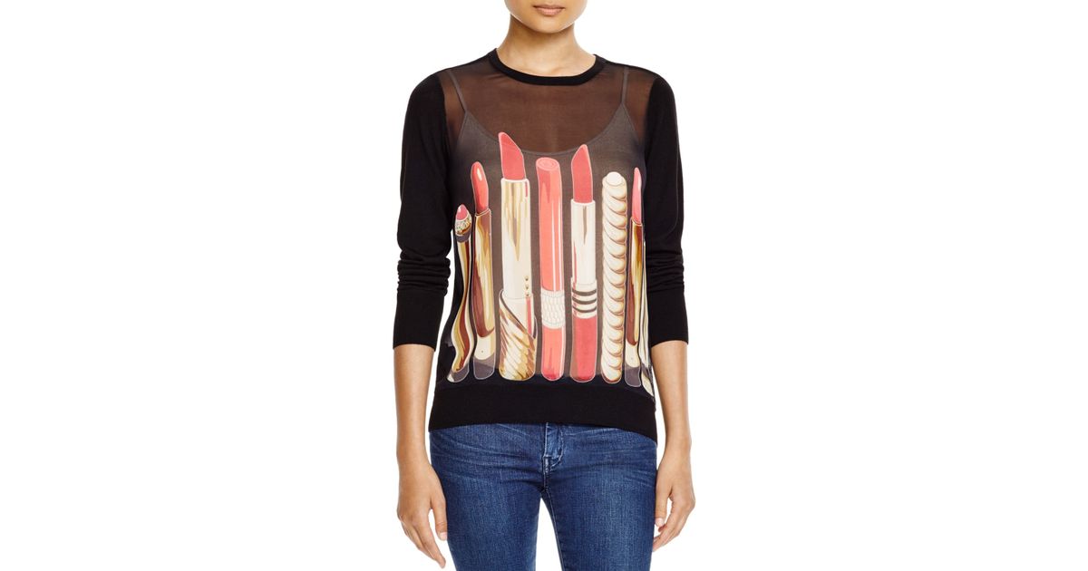 lipstick sweater