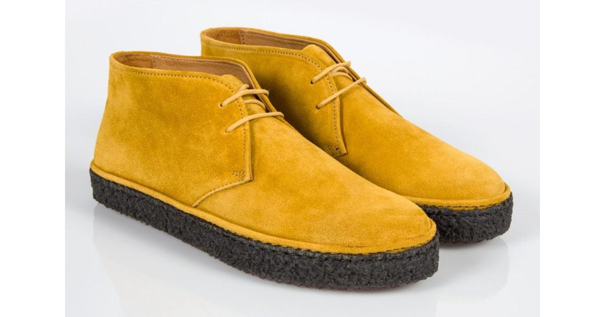 mustard yellow suede boots