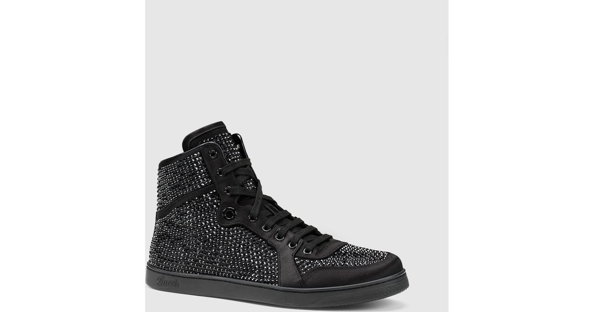 gucci coda crystal sneakers