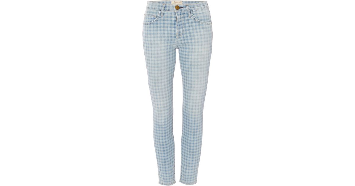 gingham jeans