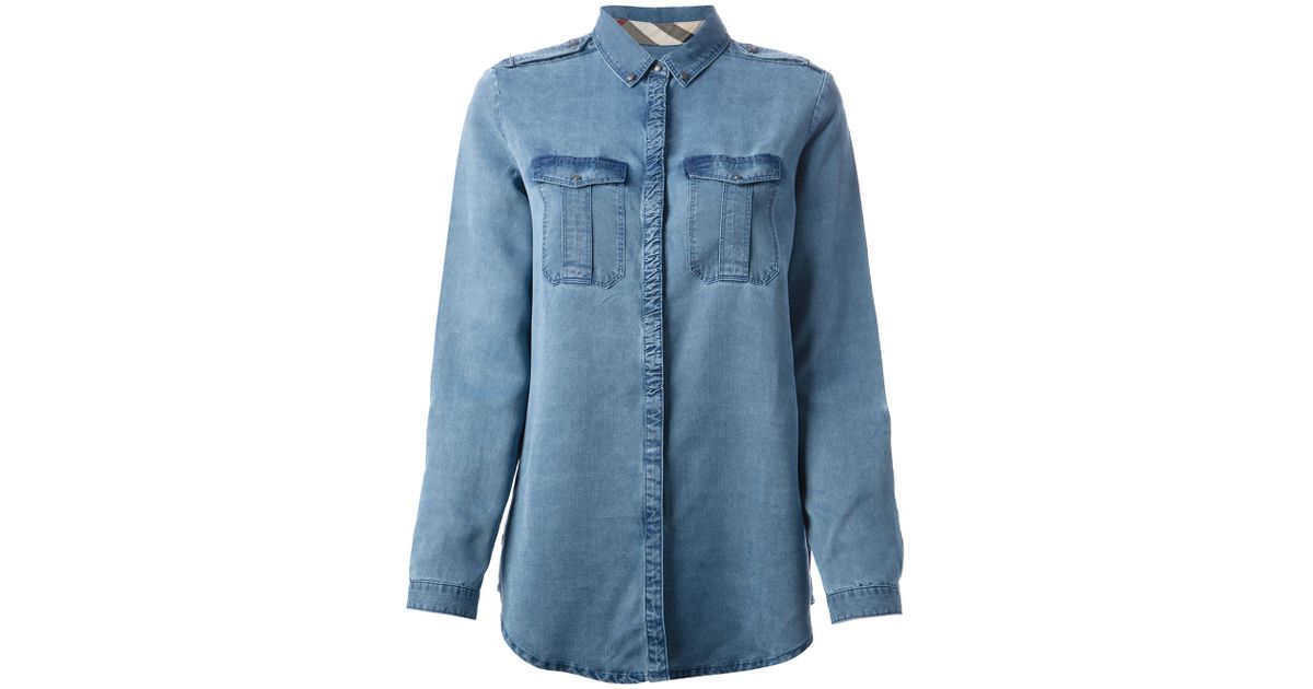 Burberry Brit Denim Shirt in Blue | Lyst