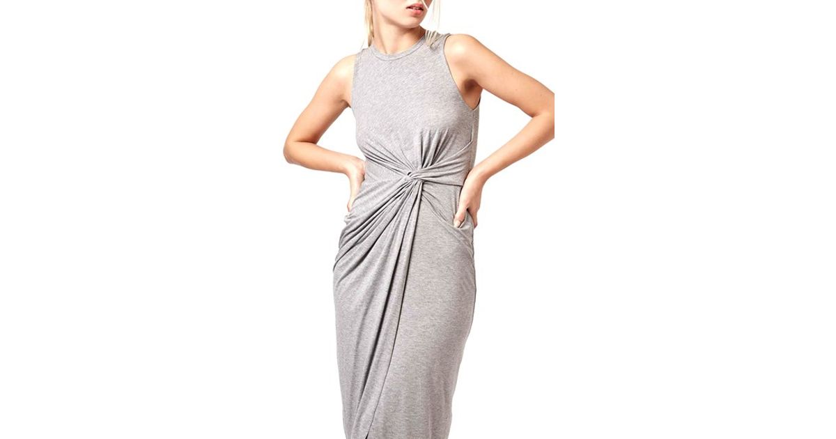topshop knot front dress