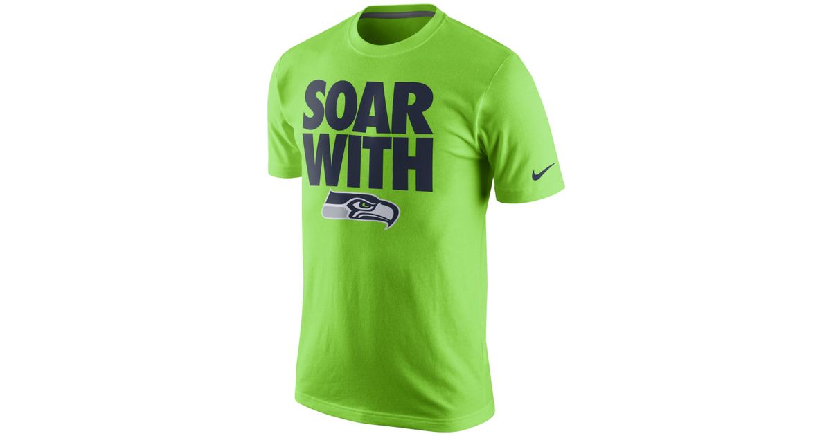 lime green nike shirt mens