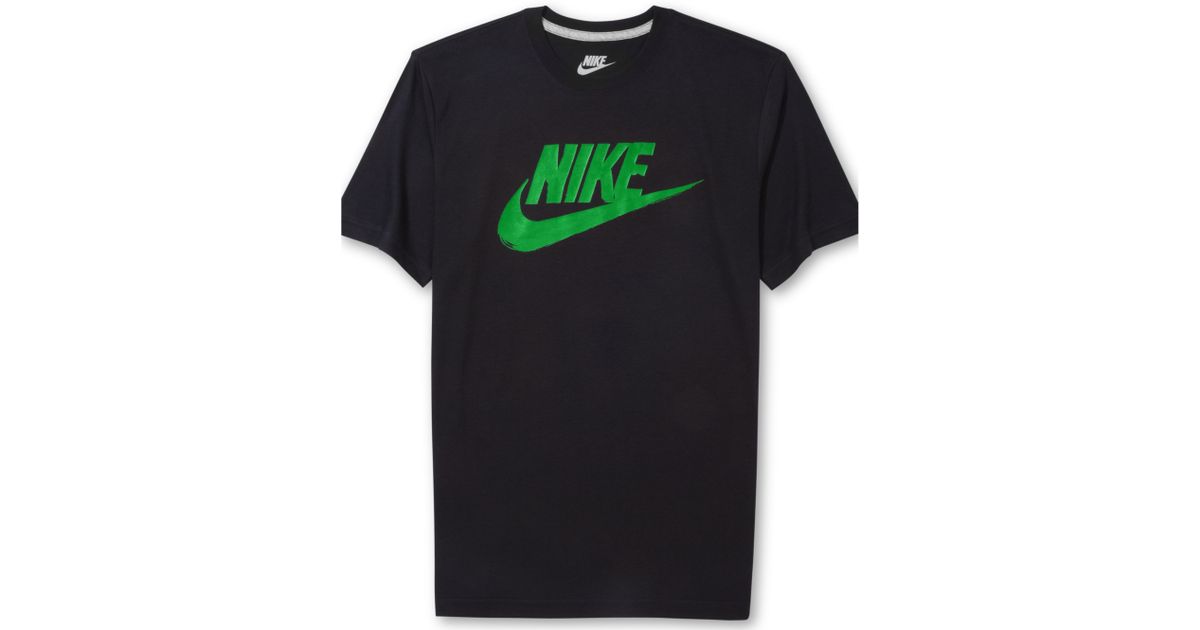 Nike Futura Logo Tshirt in Green for Men | Lyst