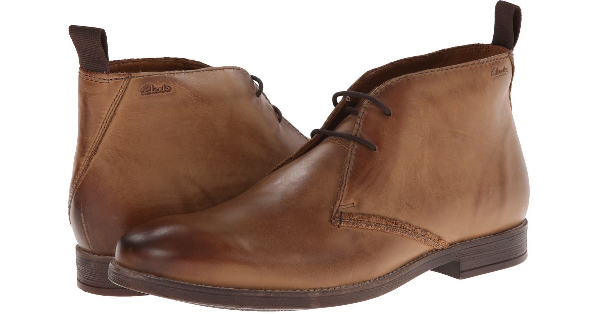 Clarks Novato Mid in Tan Leather (Brown 
