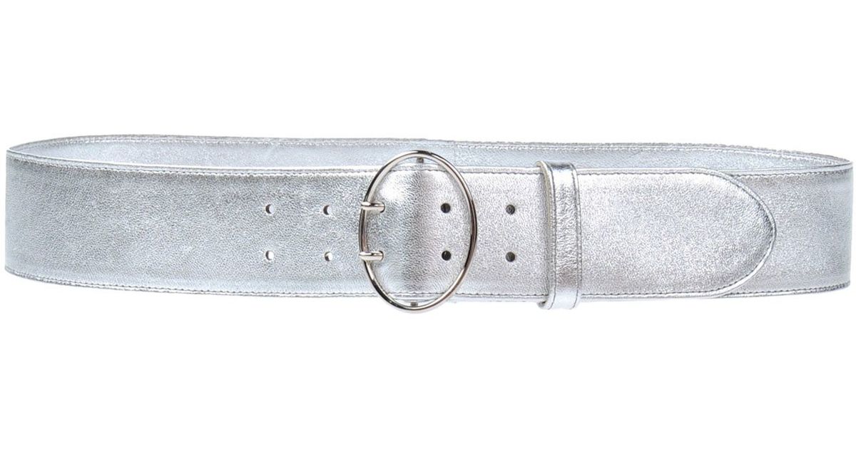 prada silver belt  