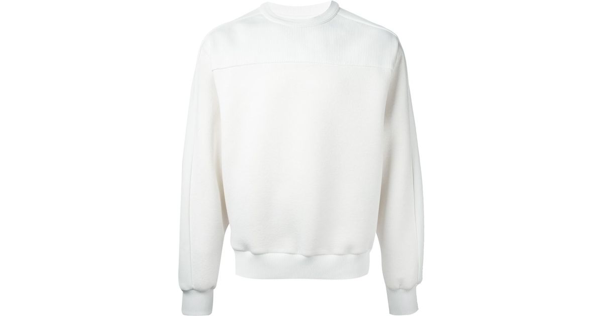 plain white sweatshirt