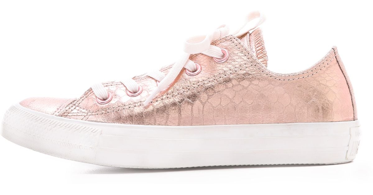 rose gold converse shoes