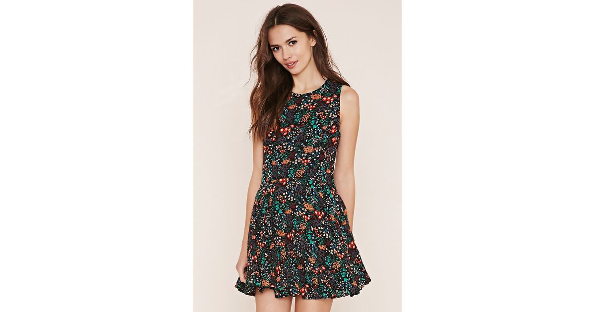 forever 21 contemporary floral dress