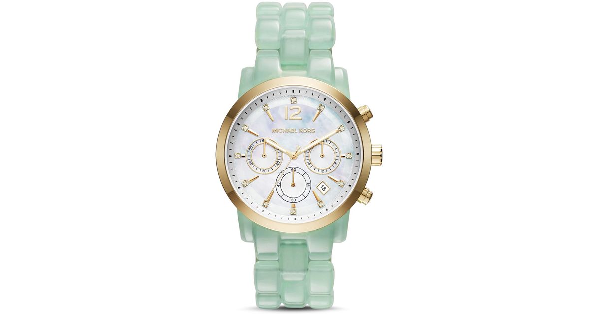 Michael Kors Audrina Mint Watch, 41.5mm 