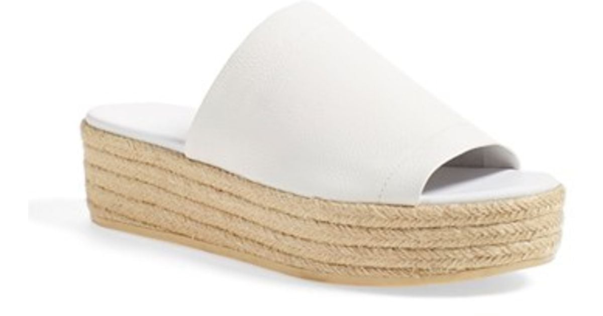 platform espadrille slide