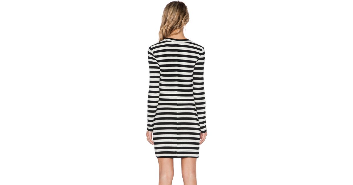 Fifteen Twenty Synthetic Long Sleeve Stripe Dress in Blue ...