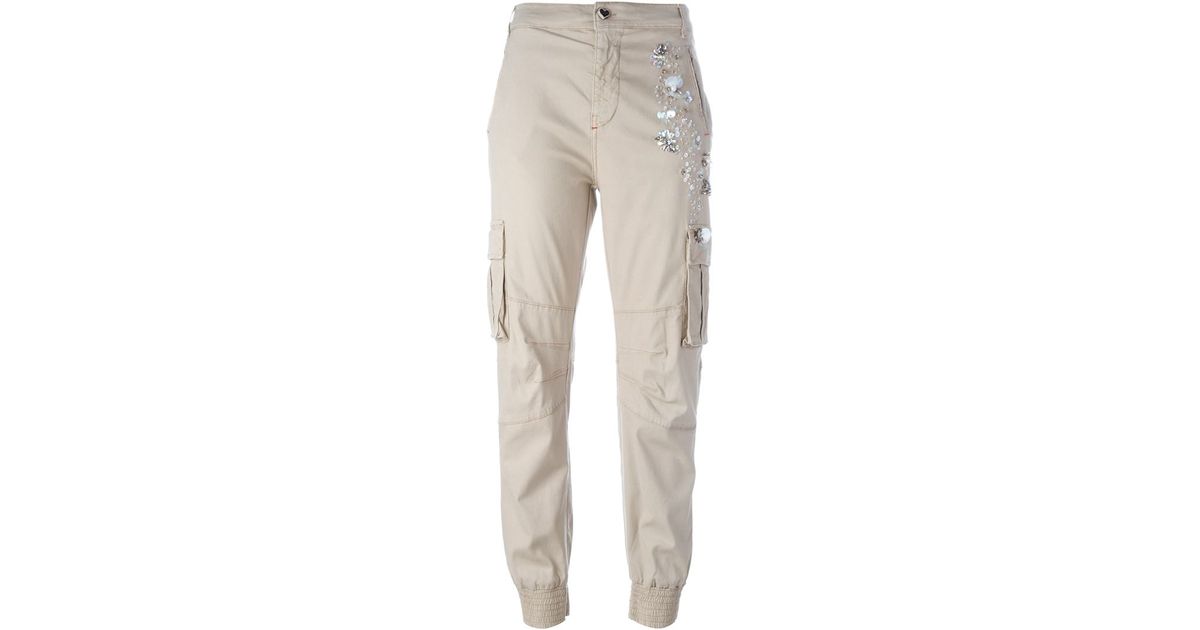 embellish cargo pants