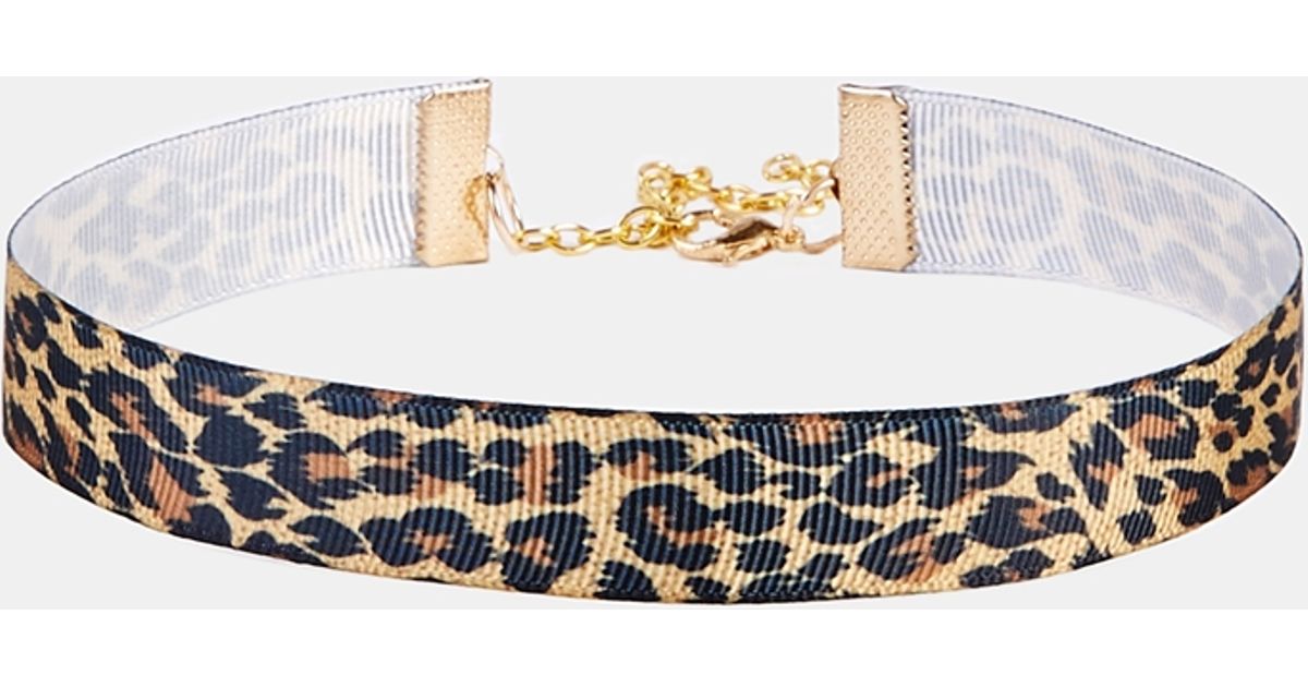 leopard choker necklace