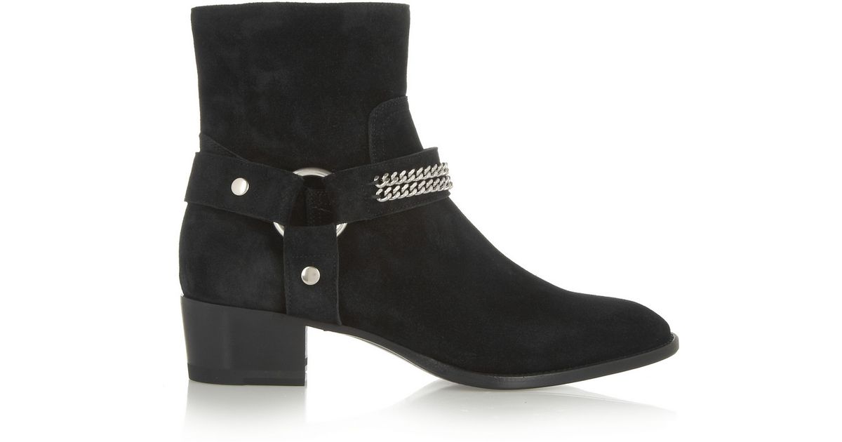 saint laurent chain boots
