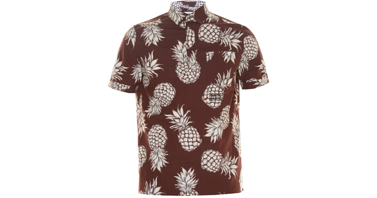 Valentino Cotton Pineapple-print Hawaiian Shirt in Purple for Men | Lyst