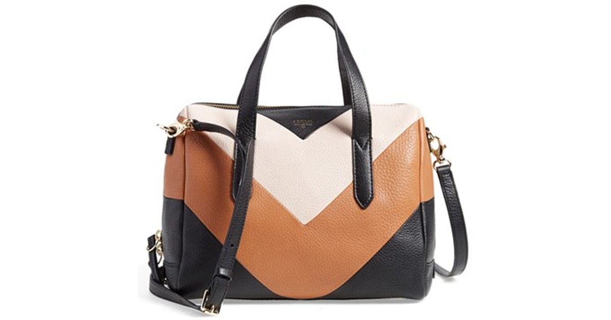 fossil sydney satchel grey multi