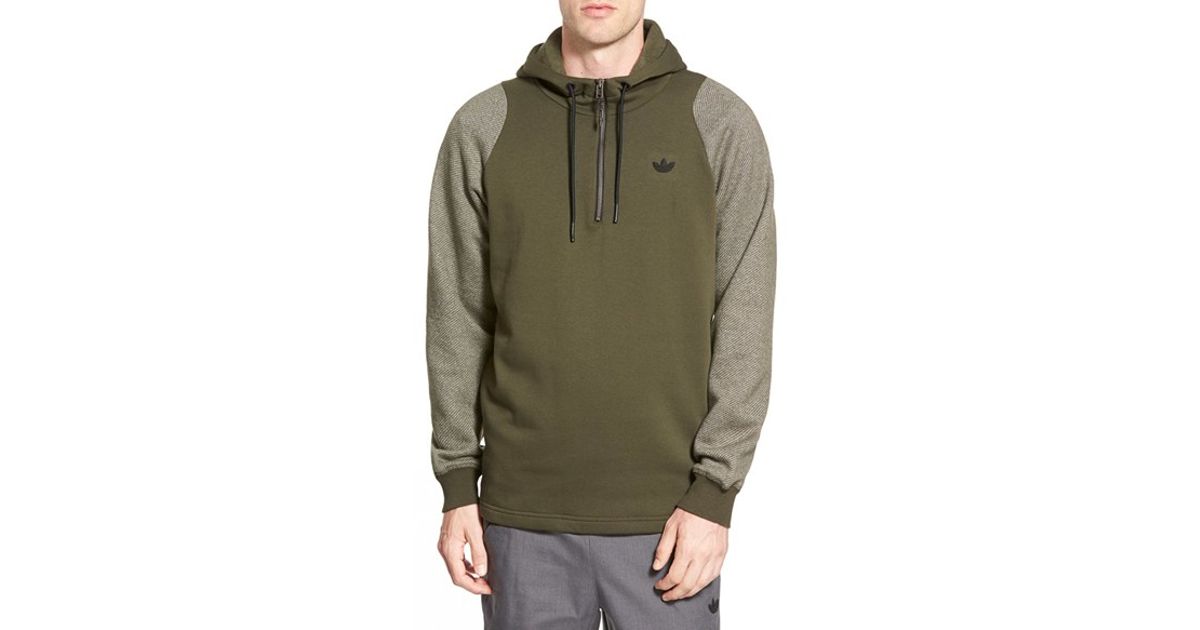 adidas sport luxe twill fleece hoodie