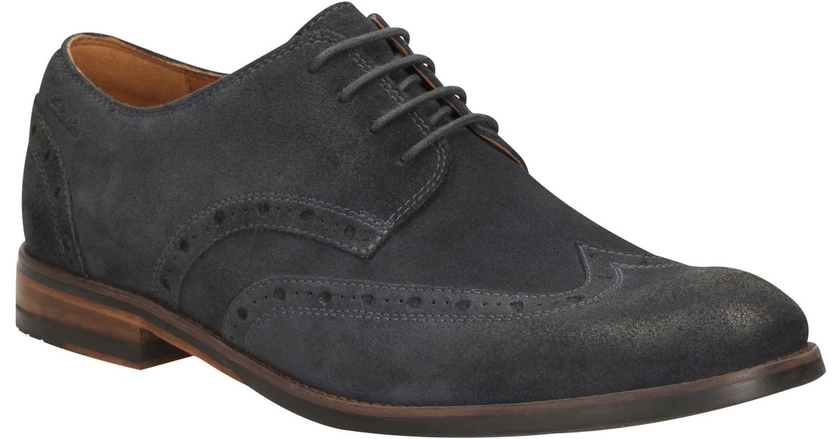 clarks suede brogues