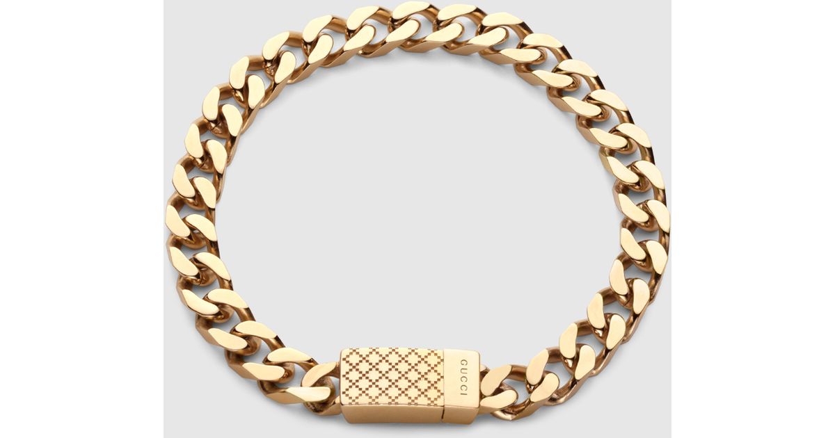 Gucci Diamantissima Bracelet in Metallic for Men - Lyst