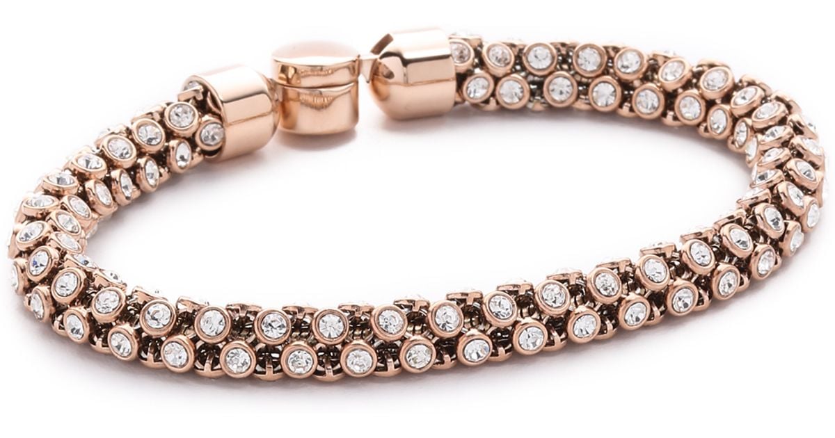 Michael Kors Park Avenue Rounded Bracelet in Metallic | Lyst