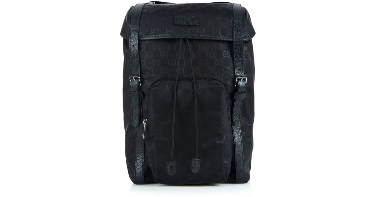 Gucci Monogram Gg Nylon Backpack in 