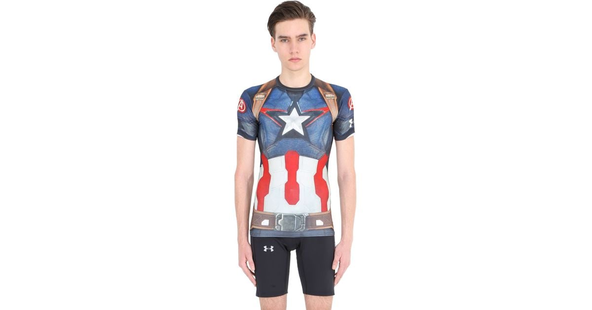 t shirt under armour captain america