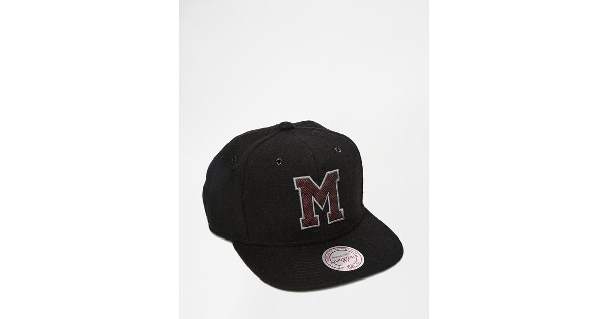 Mitchell Ness Wool Montreal Maroons Reworked Snapback Cap In Black For Men Lyst