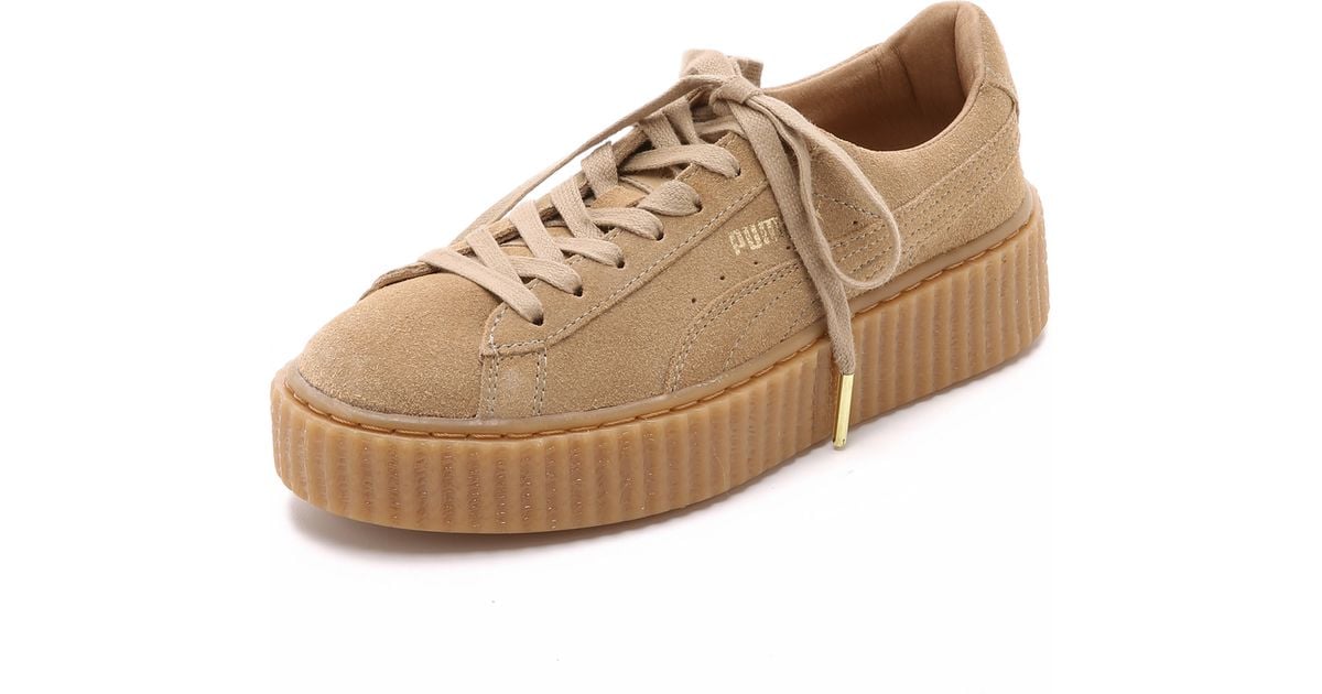 Kalksteen Dierentuin s nachts Doe een poging PUMA X Rihanna Creeper Sneakers - Brown | Lyst