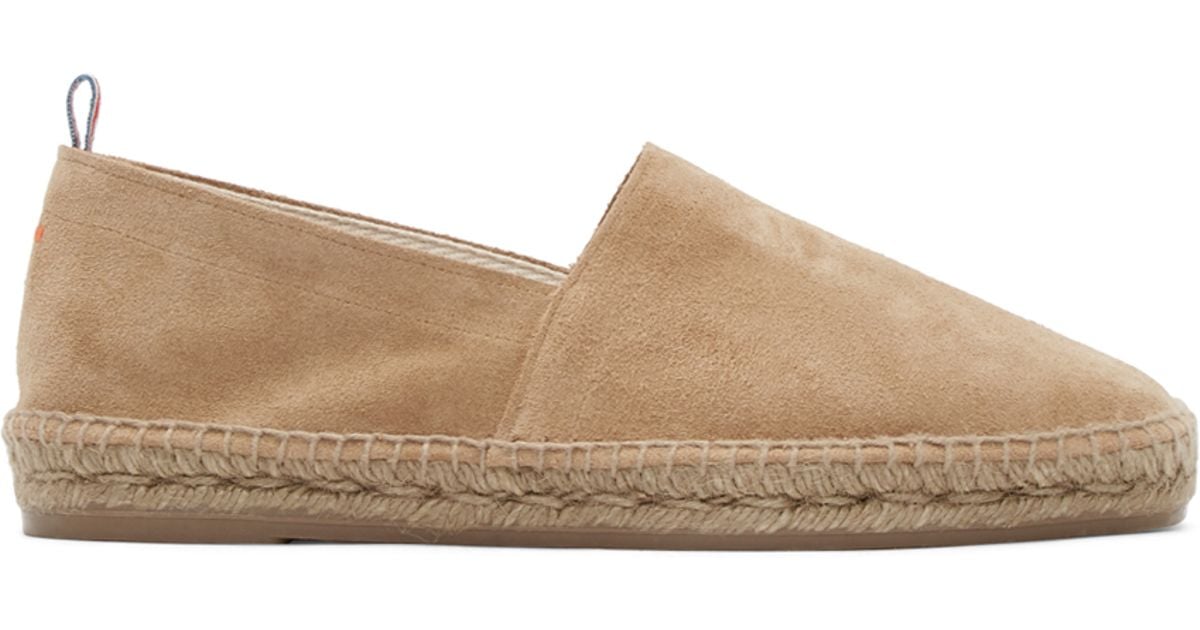 tan suede espadrilles