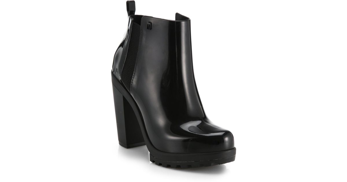Melissa Soldier Ankle Boots in Black - Lyst