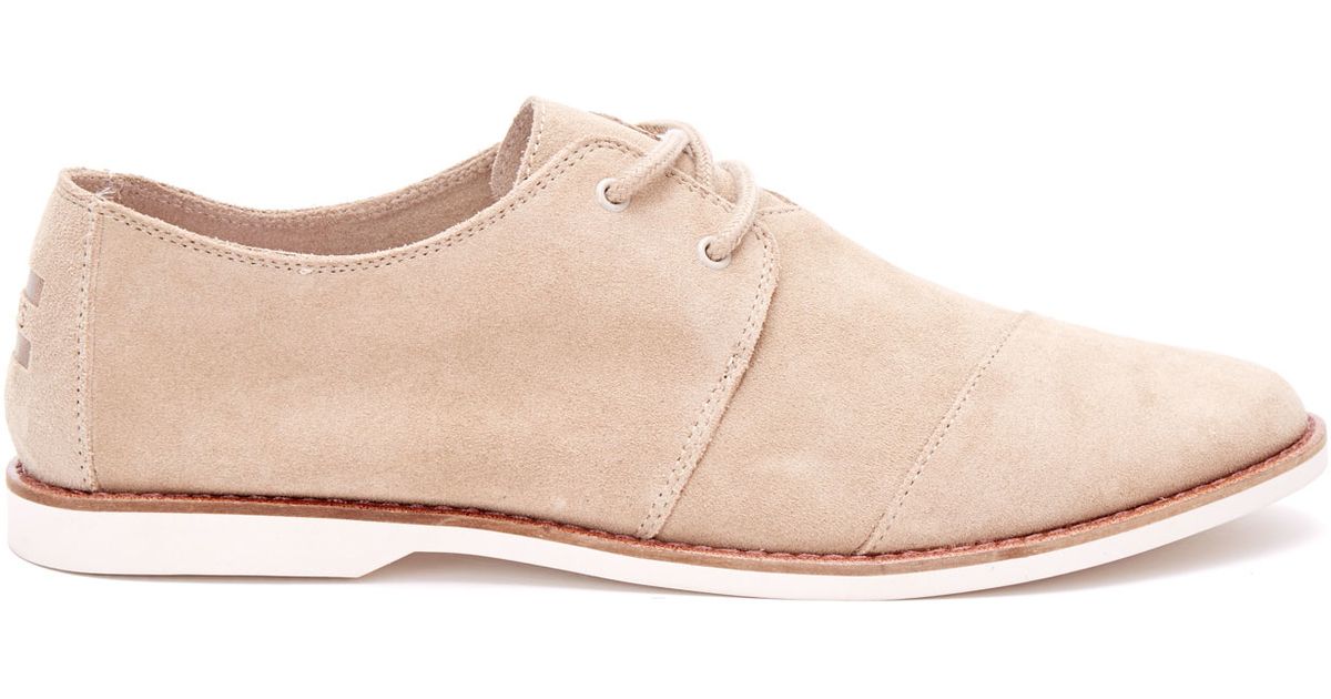 tan suede oxfords