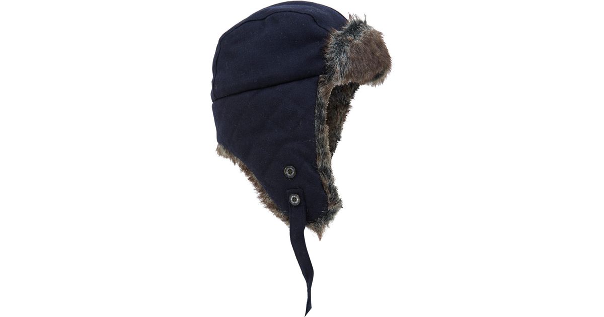 barbour navy hat