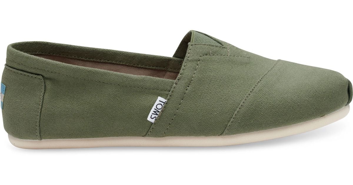 green toms shoes