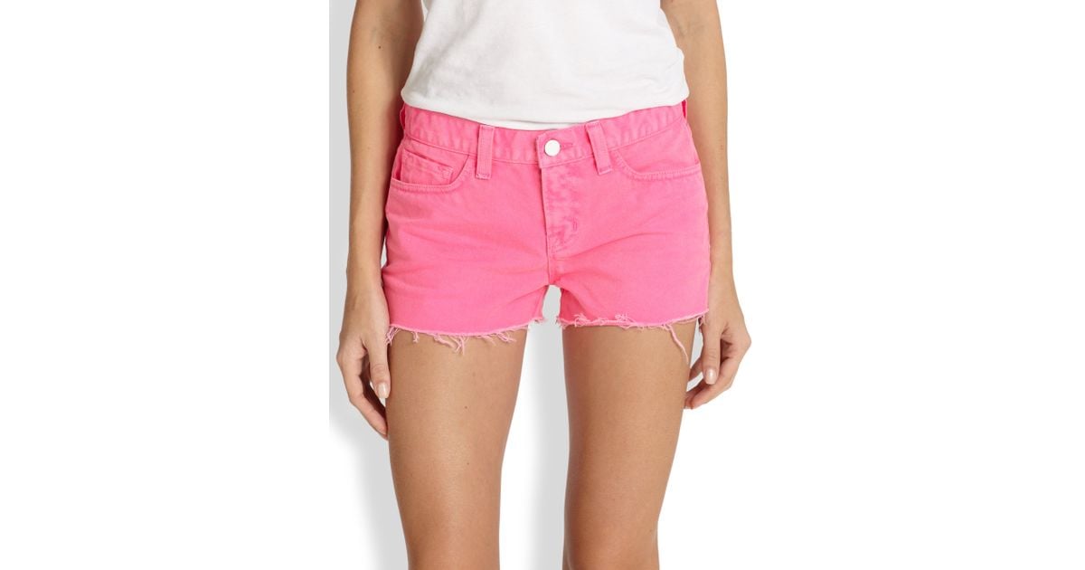 j-brand-pink-cut-off-denim-shorts-product-1-17501752-2-072124968-normal ...