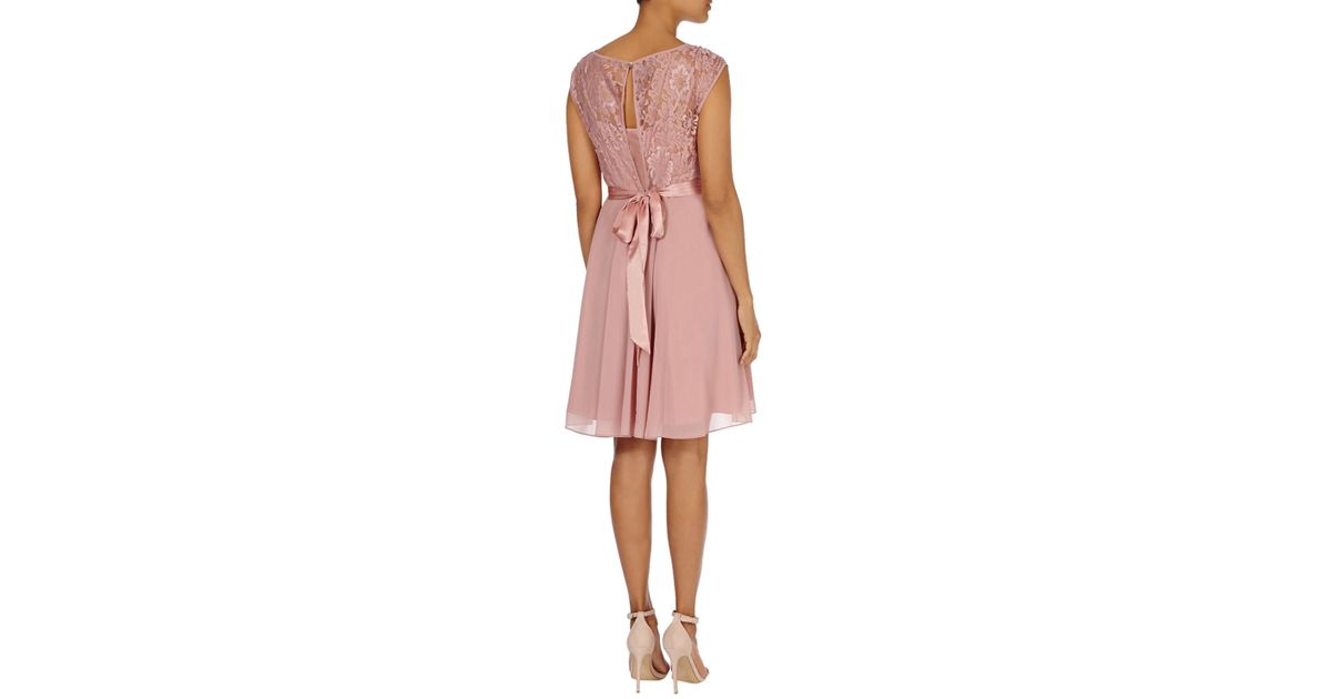 coast pink lace dress