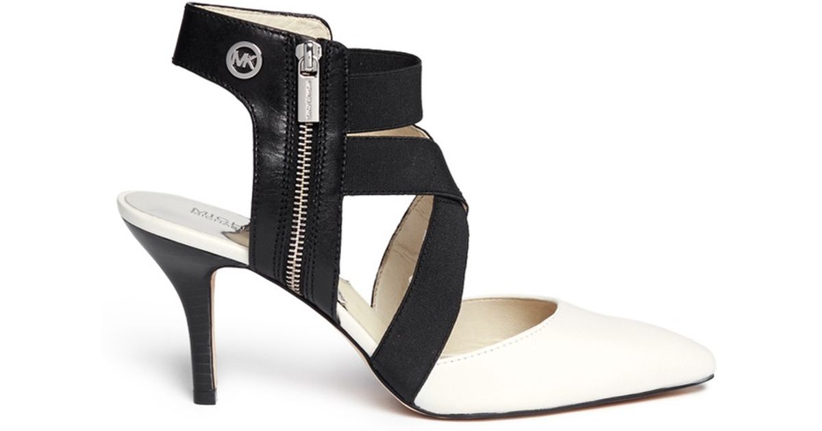 meadow elastic and leather sandal