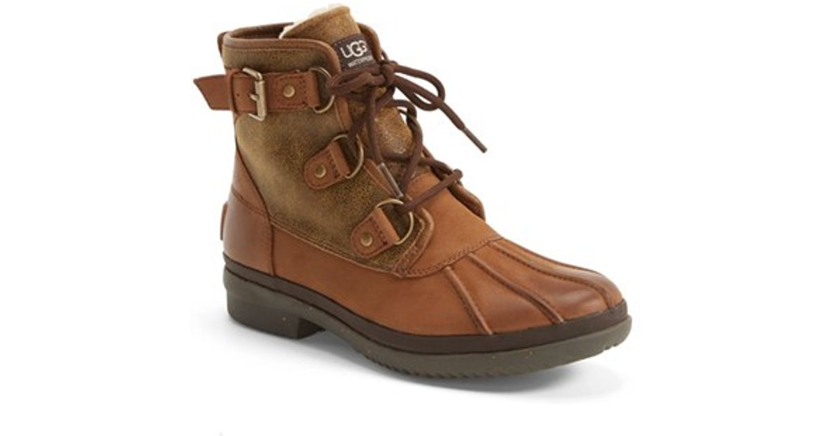 ugg waterproof leather lined boot