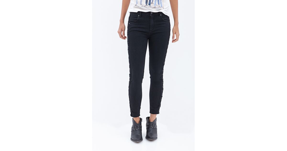 lace up jeans forever 21