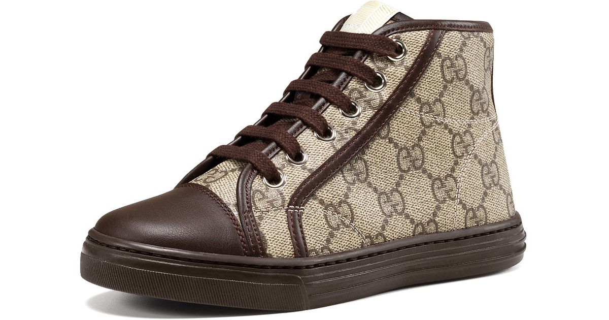 gucci brown high tops